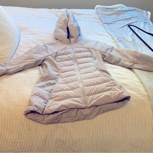 Lululemon down nylon hooded winter jacket. Good condition.
